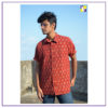 Brick Red Cotton Shirt - Image 2