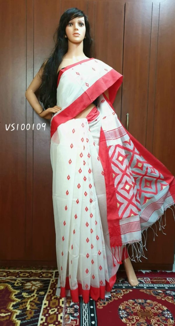 VS100109 - Cotton Saree - With BP