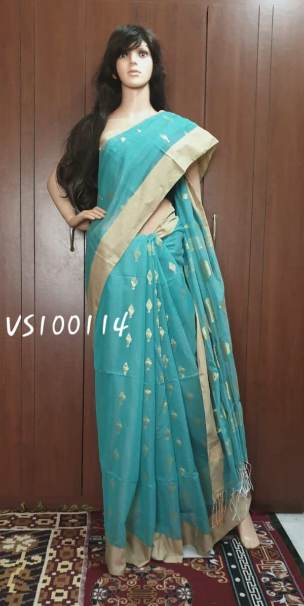 VS100114 - Cotton Saree - With BP