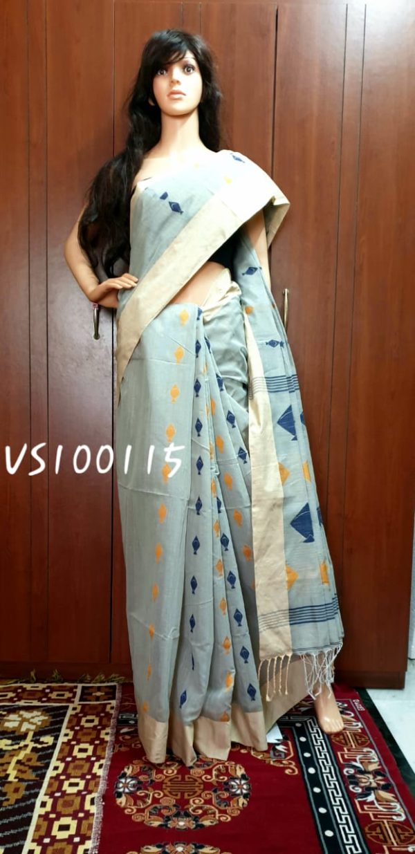 VS100115 - Cotton Saree - With BP