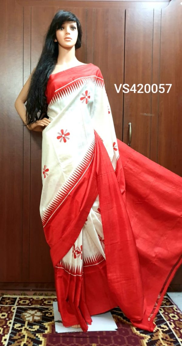 VS420057 - Bishnupuri Silk Saree