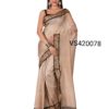 VS420078 - Kosa Chanderi Cotton - With BP - Bomkai Border - Embroidery Work