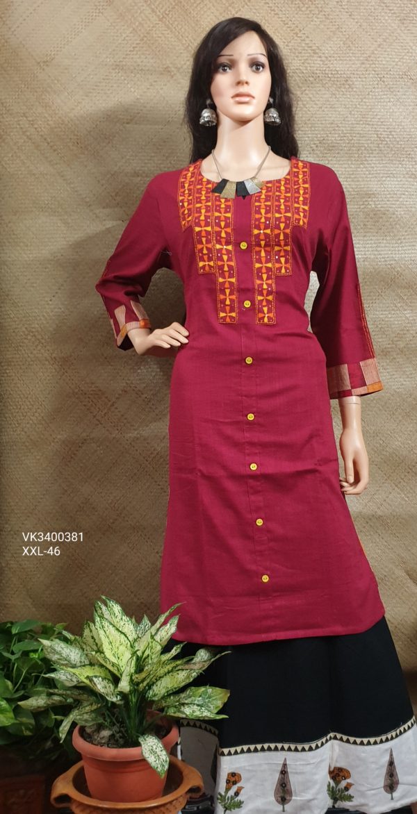 VK3400381 Cotton Kurti Size - XXL - 46