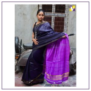Purple – Ghicha Tussar Staple Cotton