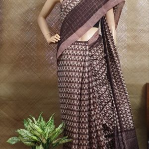 Semi Ghicha Jute Silk Digital Print Saree