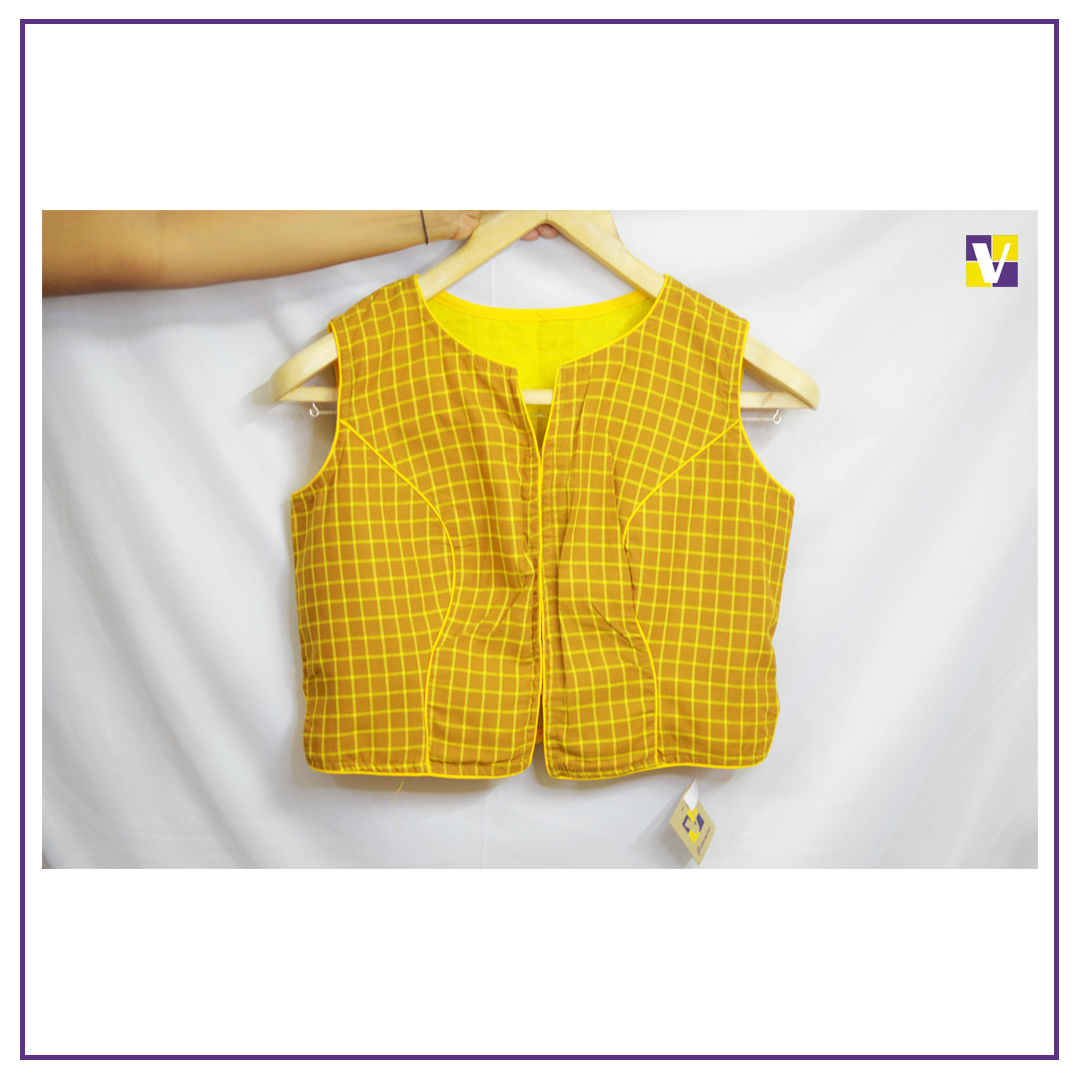 Yellow Sleeveless Blouse