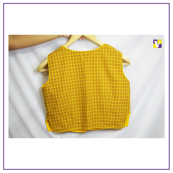 Yellow Sleeveless Blouse - Image 2