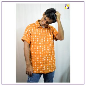 Orange Cotton Shirt