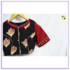 Black Blouse with Designer Sleeves - Image 2
