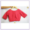 Red Hand Mirror Work Blouse - Image 2