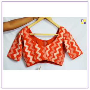 Orange blouse with Sleeves