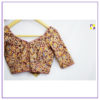 Maroon Blouse with Glass Sleeves - Image 3