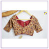 Maroon Blouse with Glass Sleeves - Image 2