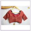 Rust Deep Neck Blouse - Image 2