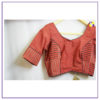 Rust Deep Neck Blouse - Image 3