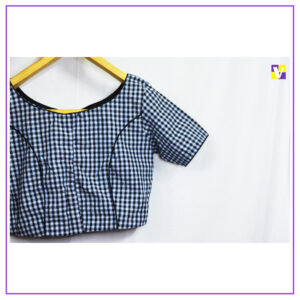 Blue Checked Blouse